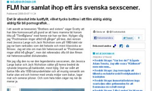 FLM har samlat ett års svenska sexscener