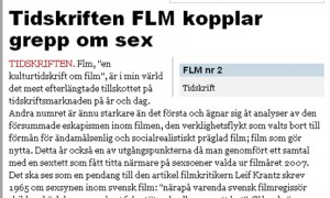 Tidskriften FLM kopplar grepp om sex