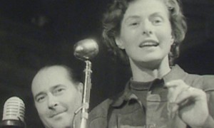 Ingrid Bergman och Roberto Rossellini på Filmgalan på Berns 1953.