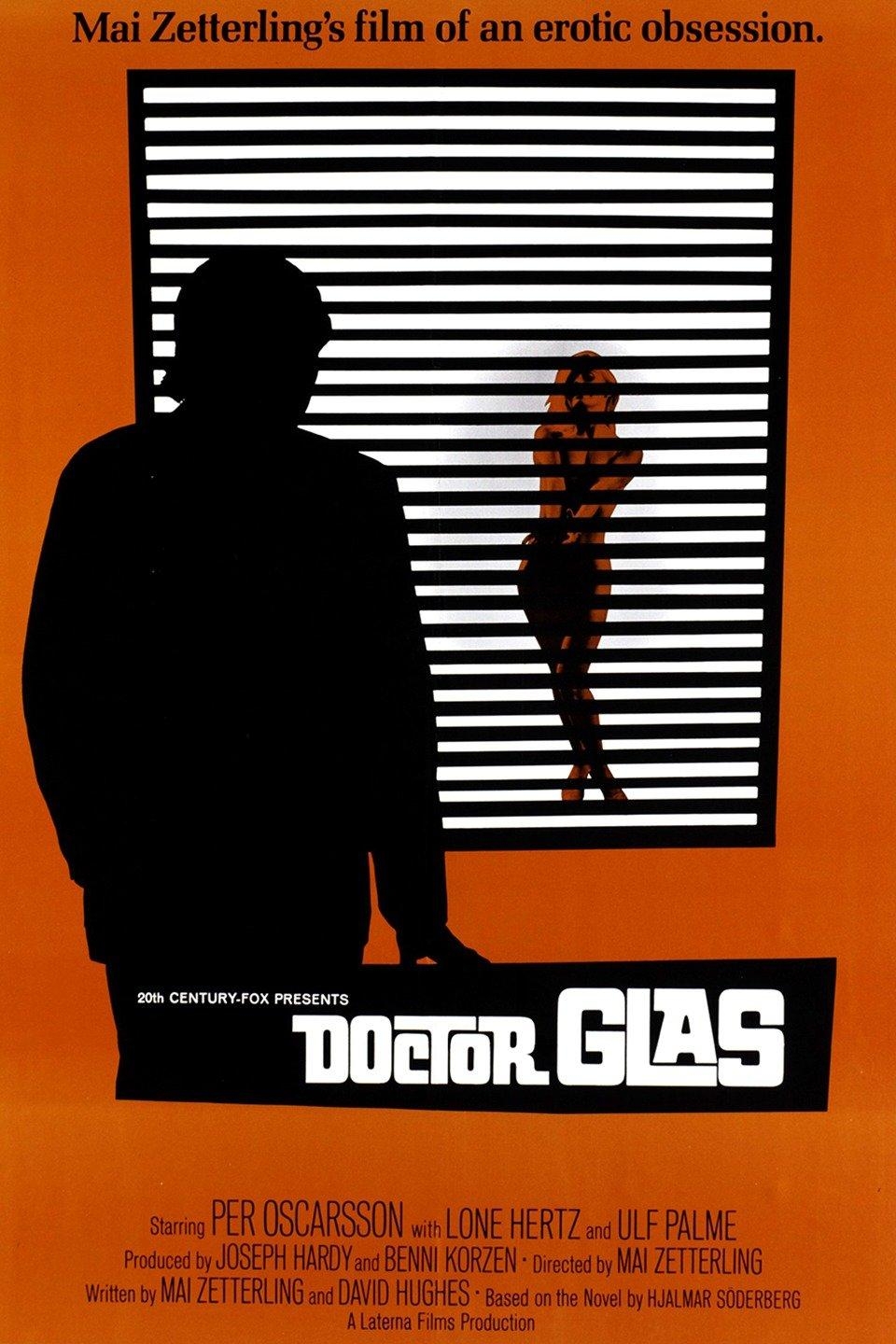Amerikanska affischen till Mai Zetterlings Dr. Glas från 1968.